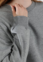 Oversized Crewneck Sweatshirt / Moon Grey