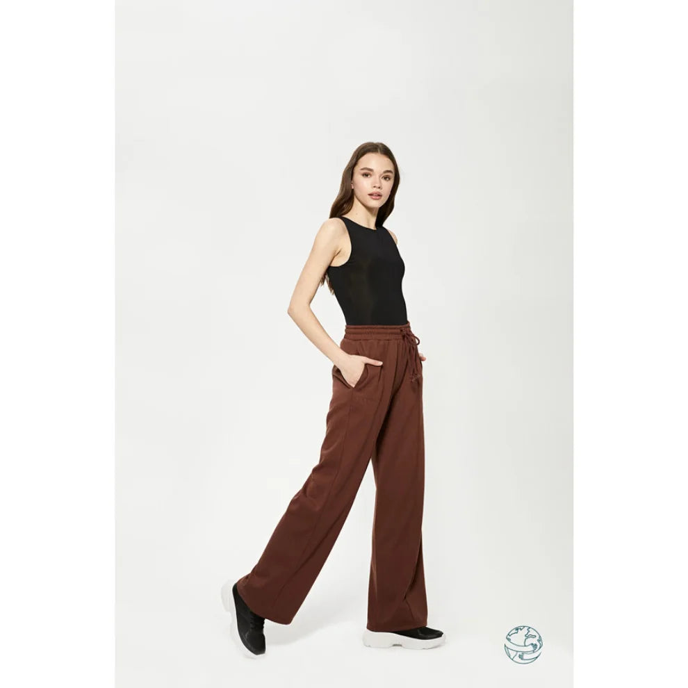 Palazzo Pants for Women / Mountain Brown