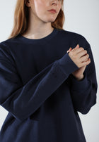 Oversized Crewneck Sweatshirt / Midnight Navy