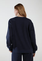 Oversized Crewneck Sweatshirt / Midnight Navy