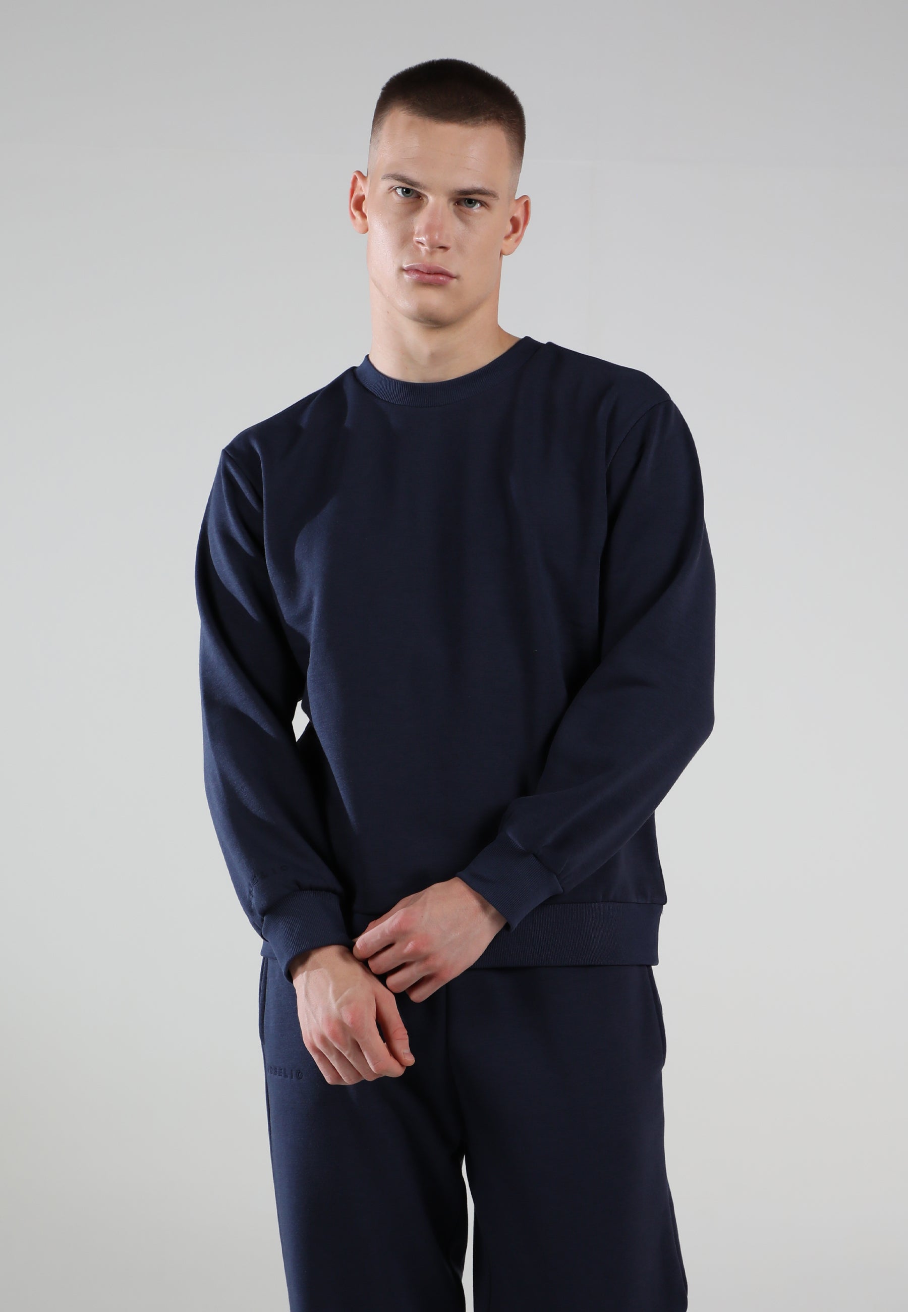 Oversized Crewneck Sweatshirt / Midnight Navy