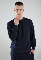 Oversized Crewneck Sweatshirt / Midnight Navy