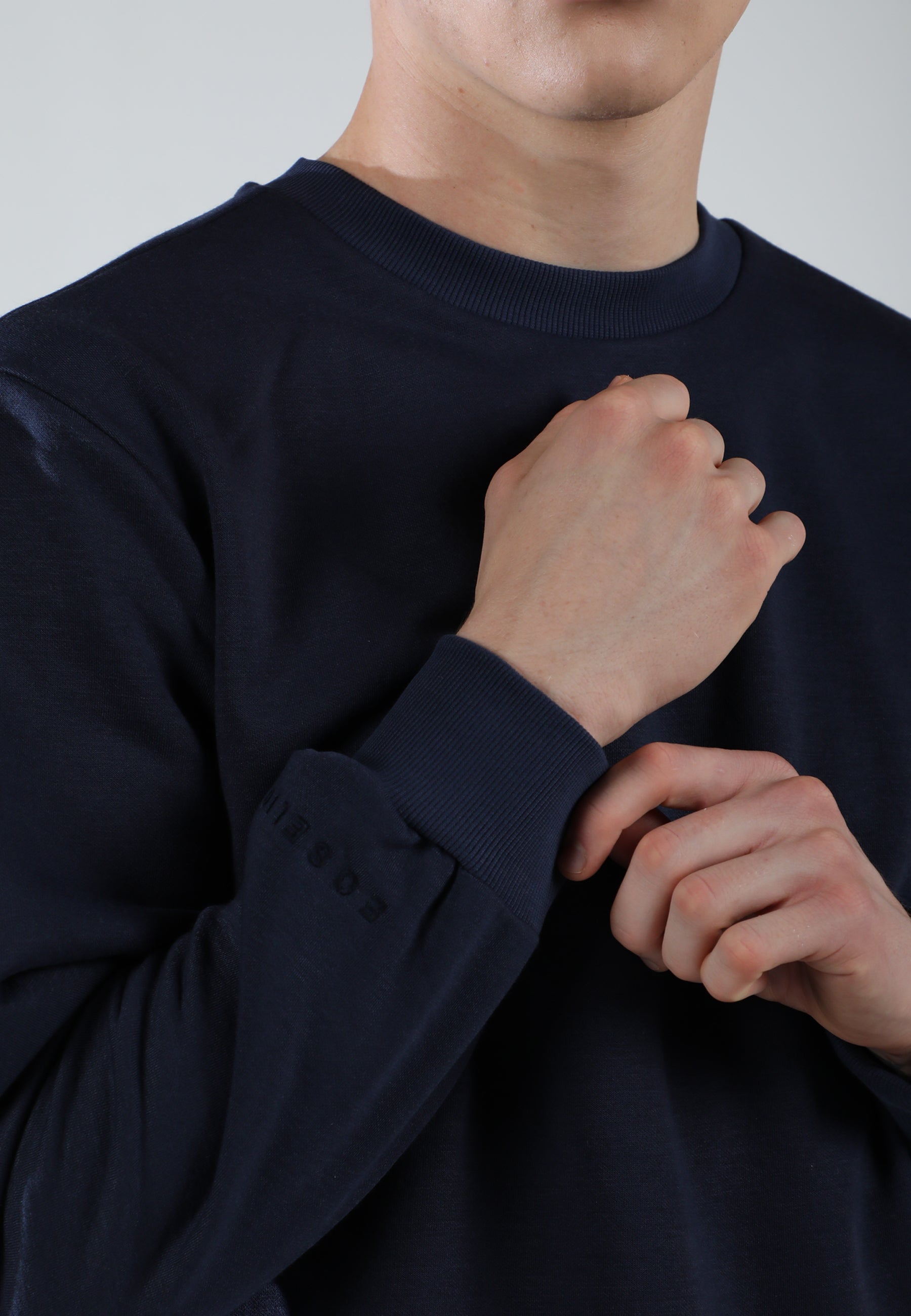 Oversized Crewneck Sweatshirt / Midnight Navy