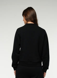 Crewneck Cropped Sweatshirt / Black